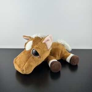 Russ Berrie RARE Lil Peepers Hercules Horse 10” Brown White Pony Plush Peeper